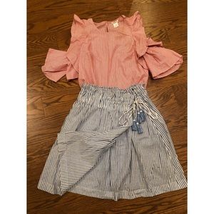 Club Monaco Stripped Skirt